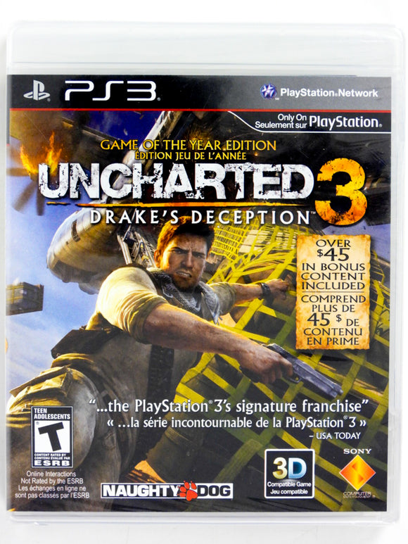 Uncharted 3 [Game Of The Year Edition] [Not For Resale] (Playstation 3 / PS3)