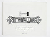 Castlevania II 2 Simon's Quest (Nintendo / NES)