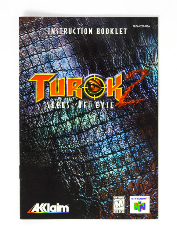 Notices et Manuels de Turok 2 - Seeds of Evil sur Nintendo 64 Notices et Manuels de Turok 2 - Seeds of Evil sur Nintendo 64