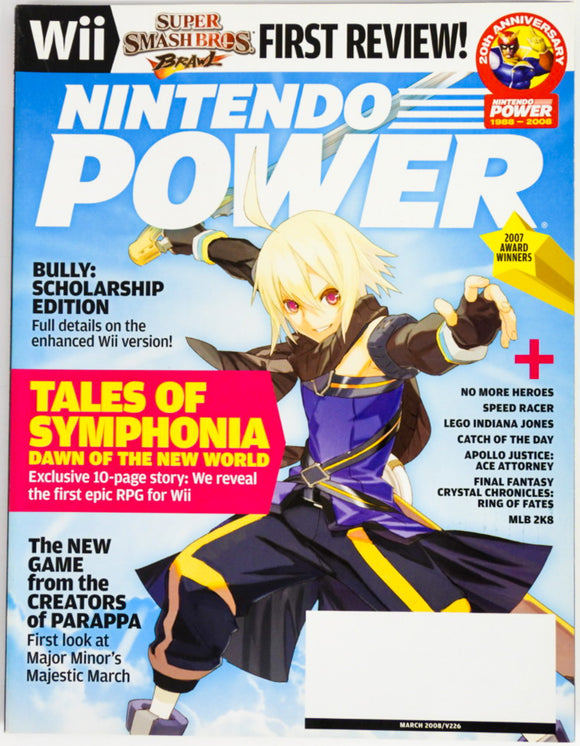 Tales Of Symphonia: Dawn Of The New World [Volume 226] [Nintendo Power] (Magazines)