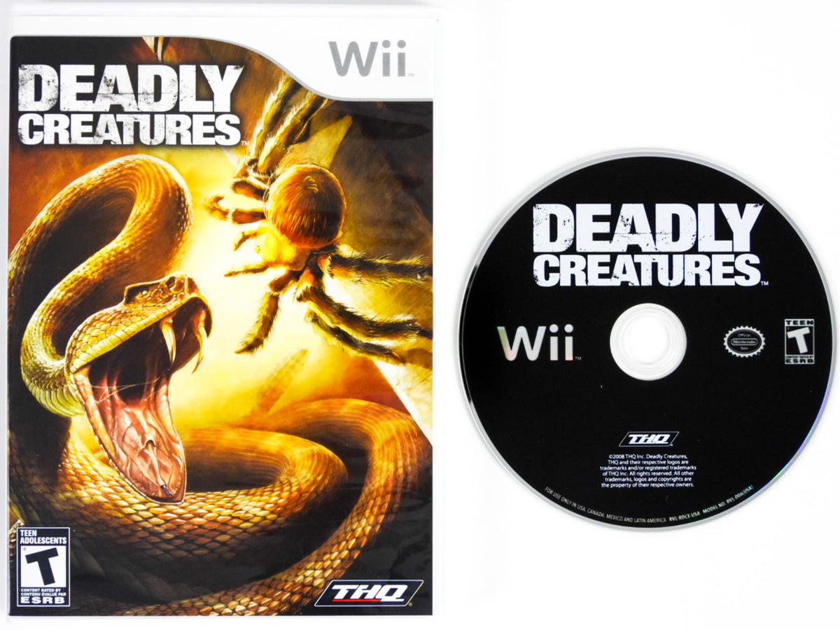 Jeu Wii Deadly Creatures - Version FR Complète (Boîte, Manuel, Disque) - Occasion Bon État