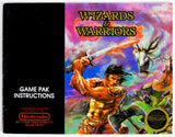 Wizards And Warriors [Manual] (Nintendo / NES)