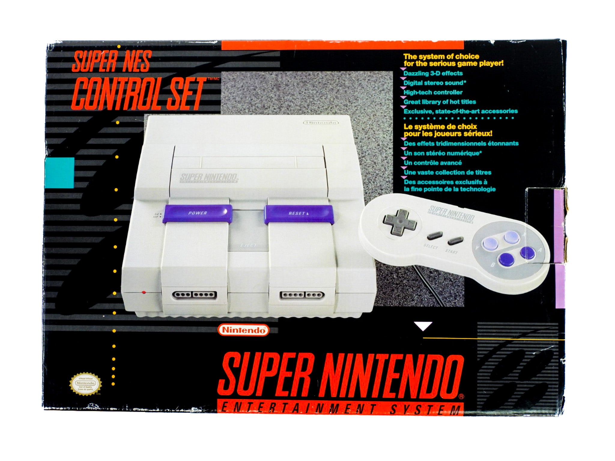 Super Nintendo Control Set System (SNES) – Retro MTL