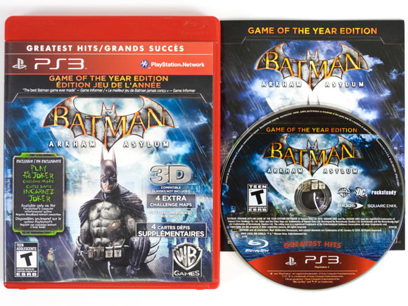 Batman: Arkham Asylum [Game of the Year] [Greatest Hits] (Playstation 3 / PS3)