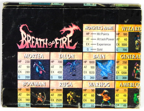 Breath Of Fire [Poster] (Super Nintendo / SNES)
