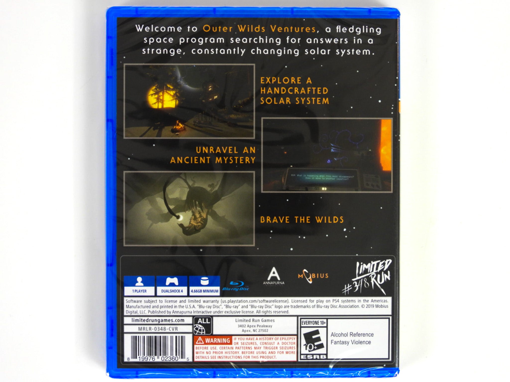 Limited Run Games on X: Get the physical edition of Outer Wilds in a  Standard Edition or in an upgraded Explorers Edition: featuring five Outer  Wilds Ventures post cards, four explorer enamel