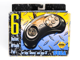 Black 6 Button Arcade Pad (Sega Genesis)