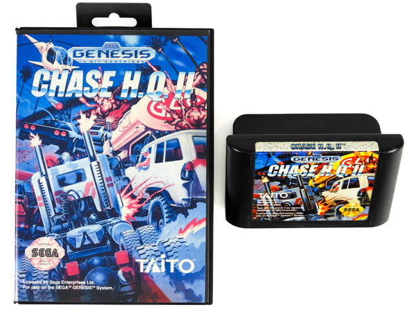 Chase H.Q. II 2 - Sega Genesis Complete in Box - CIB - on sale Rare Hang Tab - Authentic