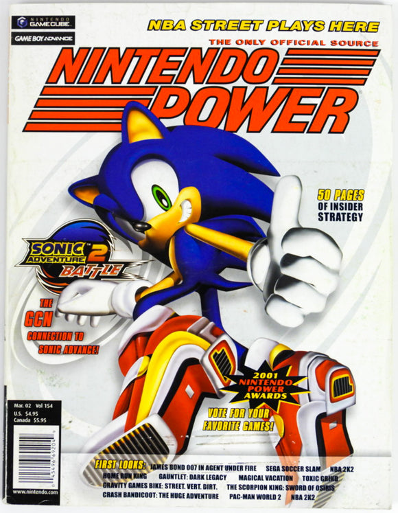 Sonic Adventure 2: Battle [Volume 154] [Nintendo Power] (Magazines)