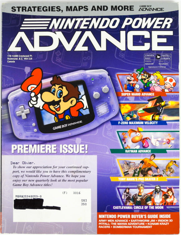 Nintendo Power Advance [Volume 1] [Nintendo Power] (Magazines)
