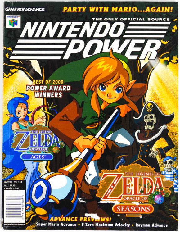 Zelda Oracle Of Seasons [Volume 144] [Nintendo Power] (Magazines)
