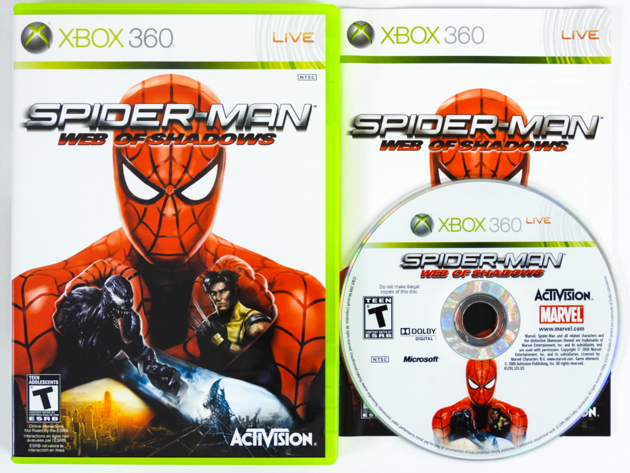 Spider-Man Web of Shadows outlet for Xbox 360