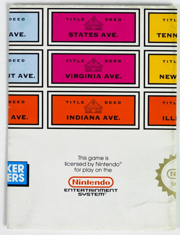 Monopoly [Poster] (Nintendo / NES)