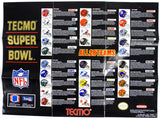 Tecmo Super Bowl [Poster] (Super Nintendo / SNES)