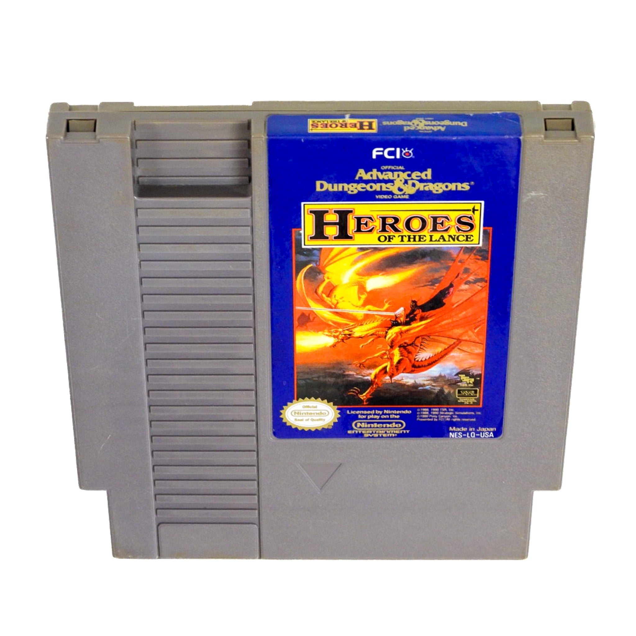 Advanced Dungeons & Dragons Heroes Of The Lance (Nintendo / NES ...