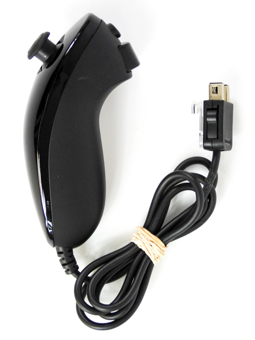 Black Wii Nunchuk Controller (Nintendo Wii) – RetroMTL