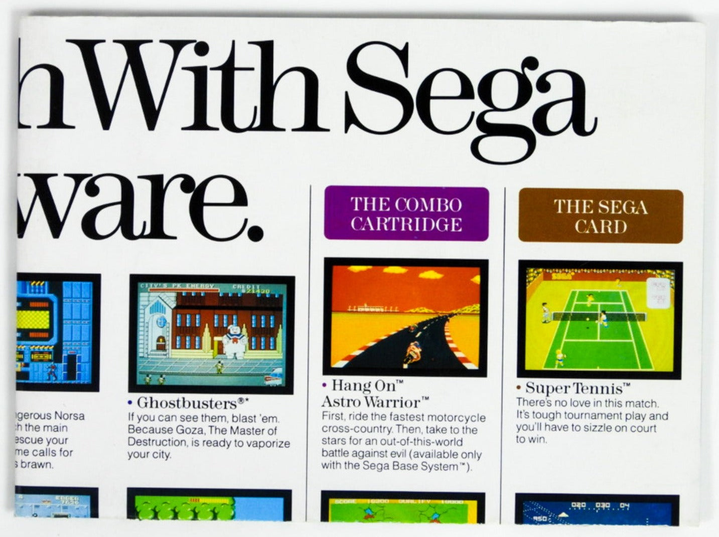 Take Hold Of The Sega Adventure [Poster] (Sega Master System) – RetroMTL