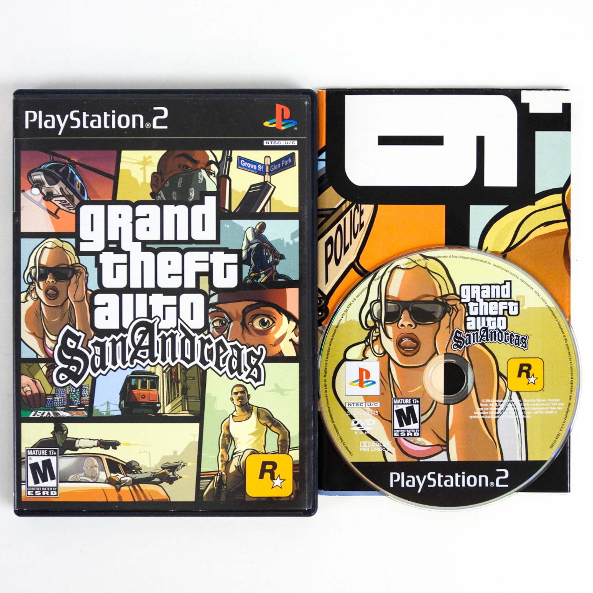 Grand Theft Auto San Andreas Playstation 2 PS2 RetroMTL grand-theft-auto-san-andreas-playstation-2-ps2-retromtl