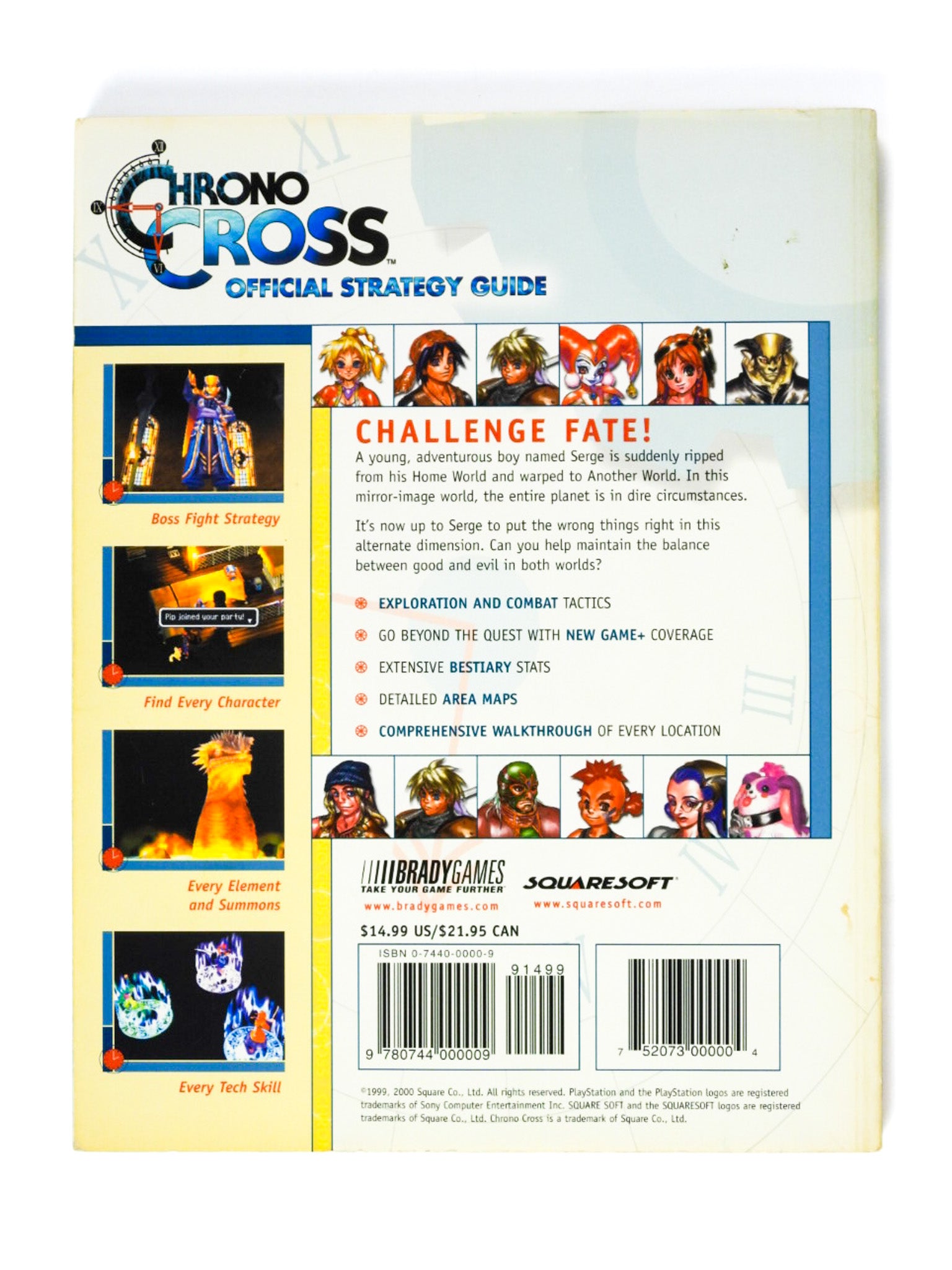 Chrono Cross Strategy Guide Playstation Brady Games popular