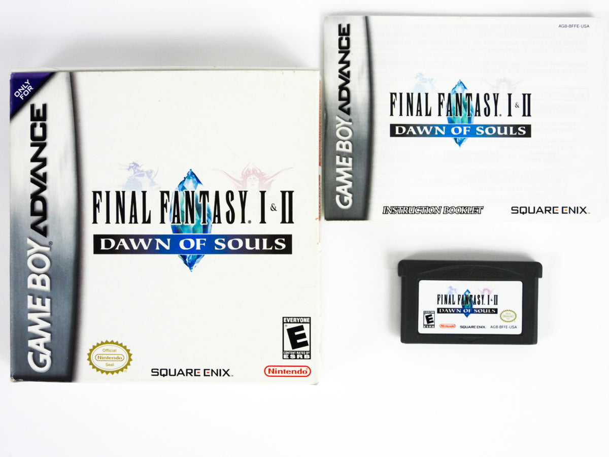 Jeu GBA Final Fantasy 1 & 2: Dawn Of Souls - Version Authentique, Reconditionné, Très Bon état