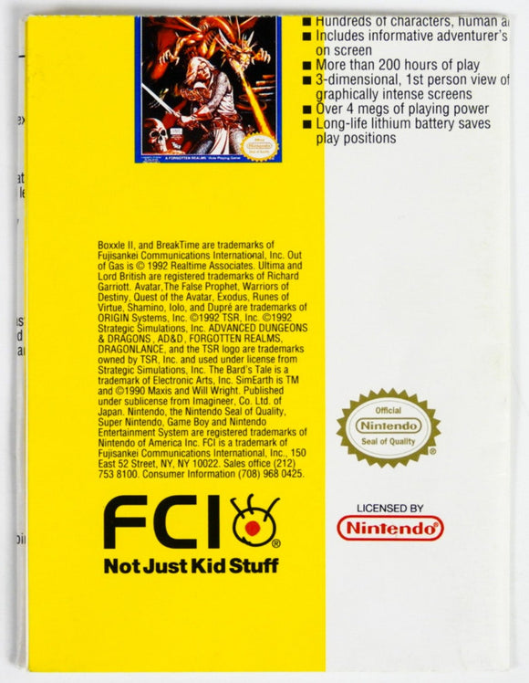 FCI Follow The Leader [Poster] (Super Nintendo / SNES)