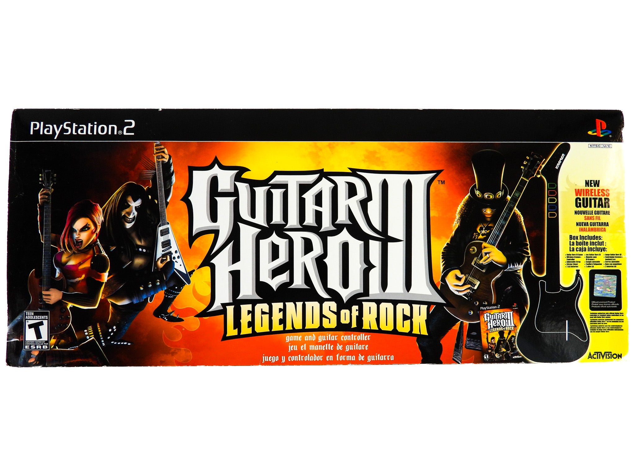 Guitar Hero III Legends of Rock Bundle For shops Playstation 2