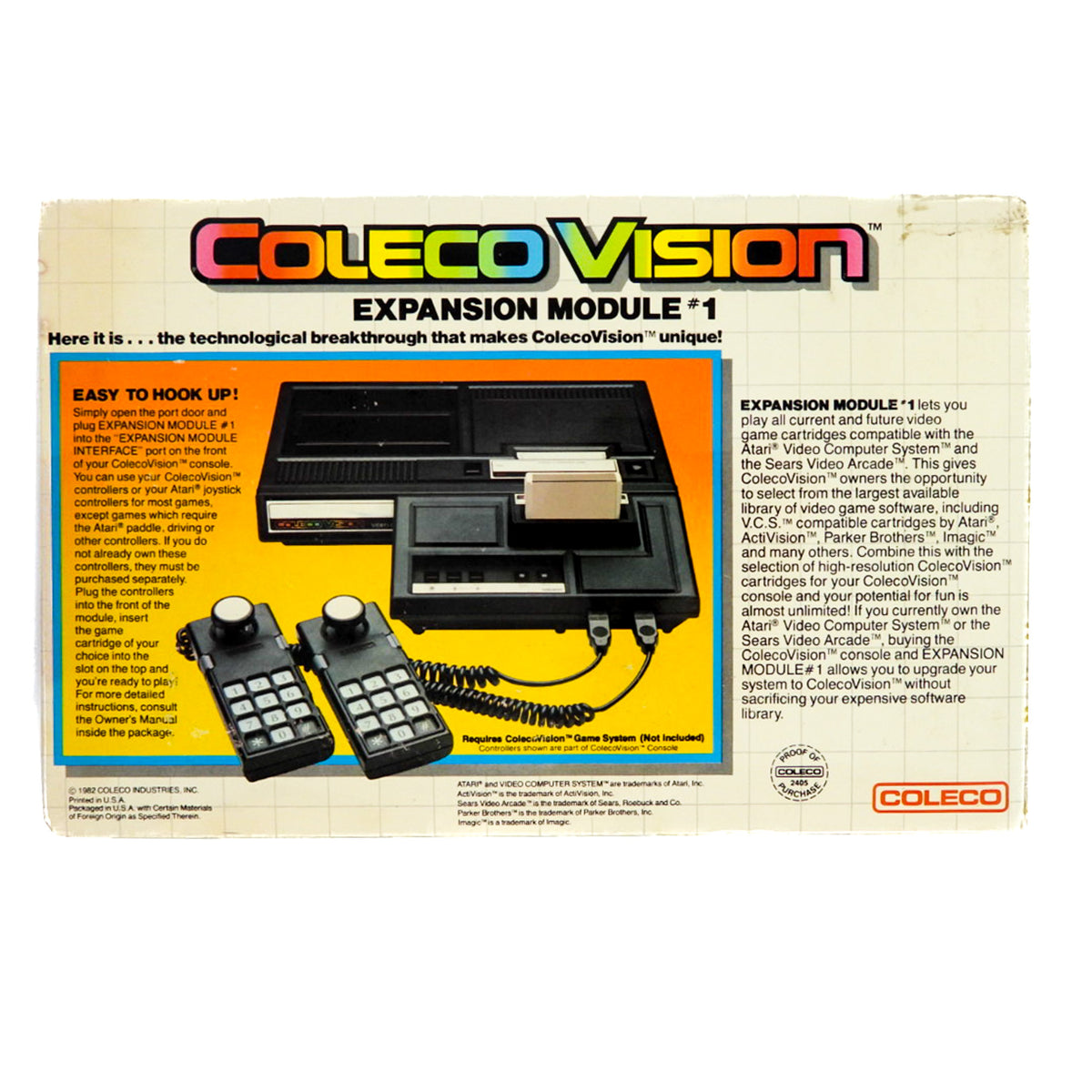 Colecovision Module 1 ColecoVision Expansion Module #1 (ColecoVision) – Retro MTL