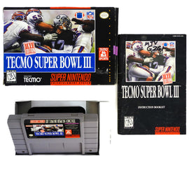 Tecmo Super Bowl III 3 (Super Nintendo / SNES)