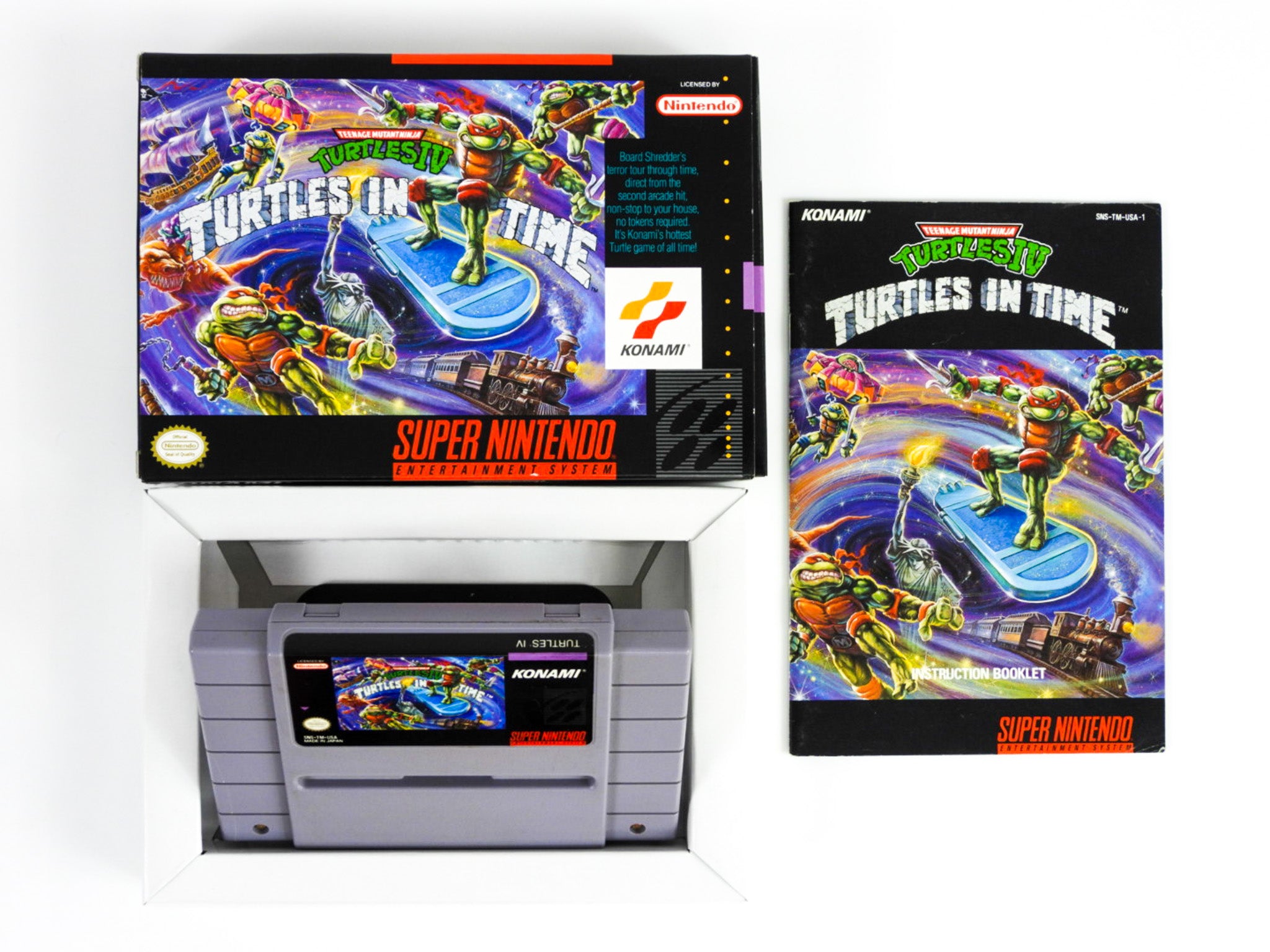 Teenage Mutant Ninja Turtles IV 4 Turtles in Time (Super Nintendo 
