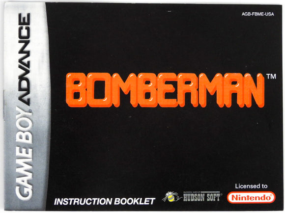 Bomberman [Classic NES Series] [Manual] (Game Boy Advance / GBA)