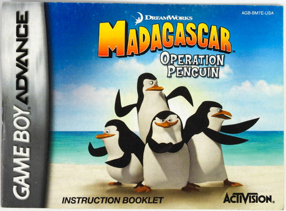 Madagascar Operation Penguin [Manual] (Game Boy Advance / GBA)