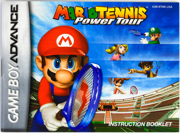 Mario Tennis Power Tour [Manual] (Game Boy Advance / GBA)