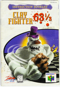 Clay Fighter 63 1/3 [Manual] (Nintendo 64 / N64)