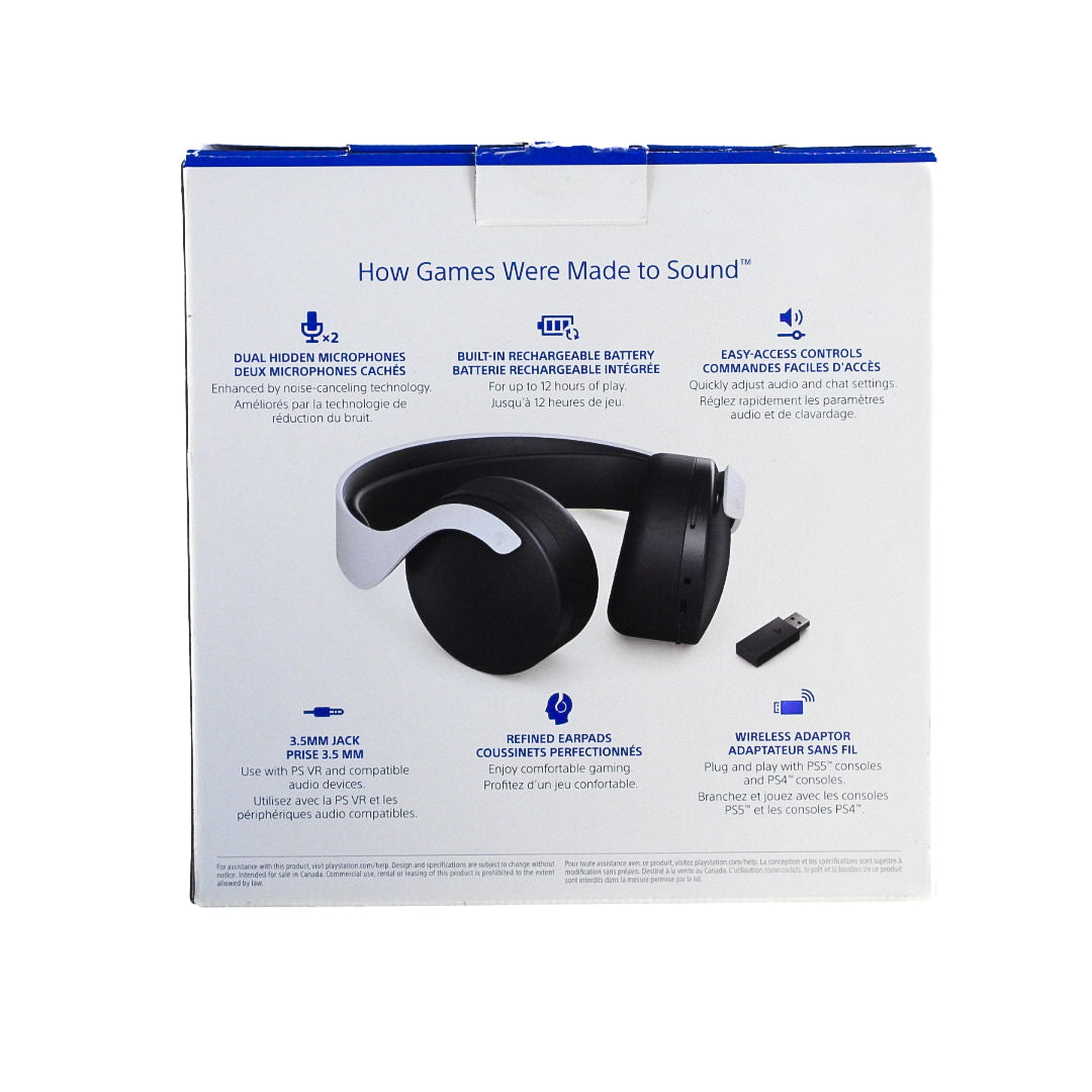 White PULSE 3D Wireless Headset (PS4 / PS5) – Retro MTL