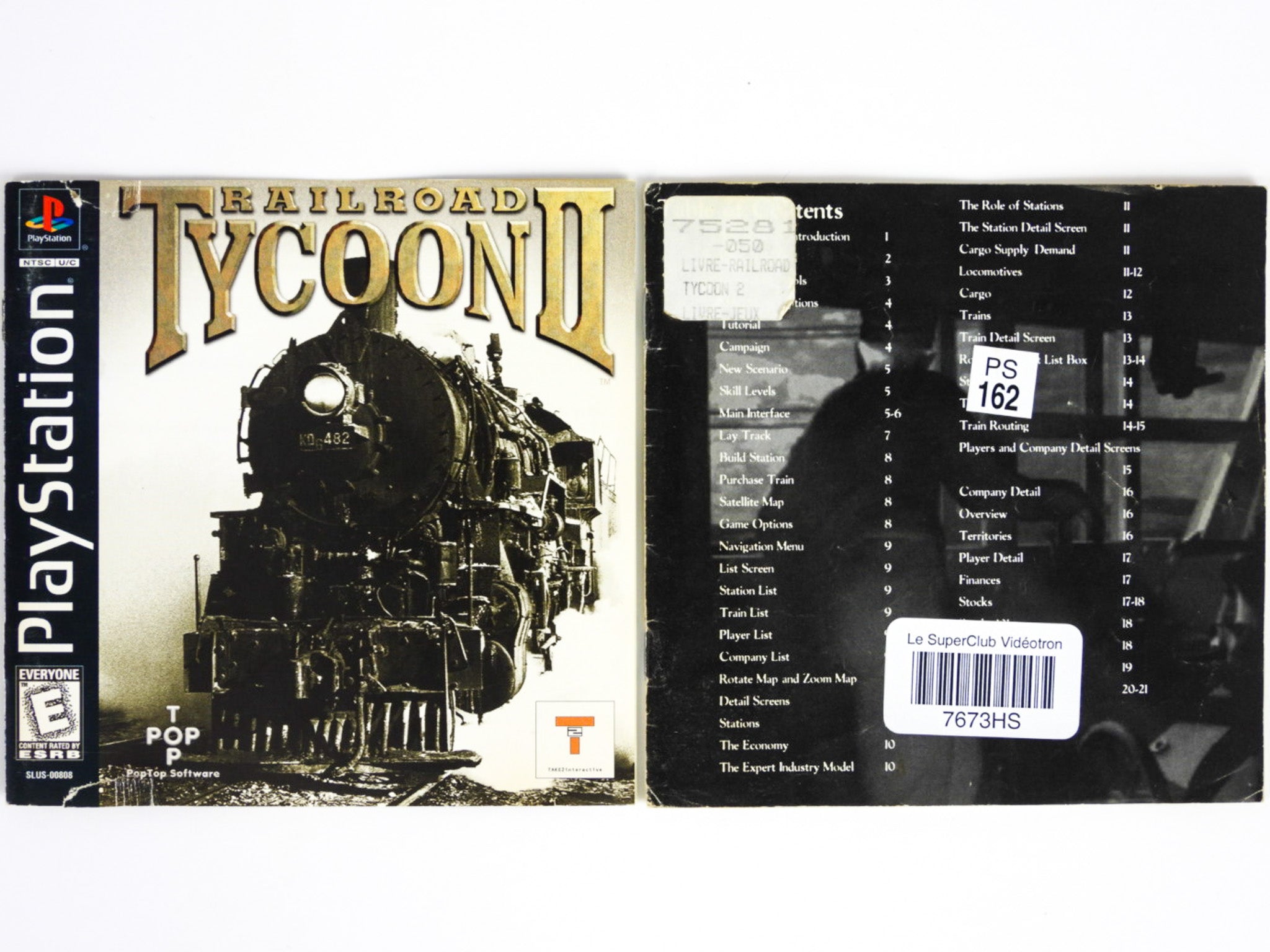 Railroad Tycoon 2 PS1 - Jeux Vidéo | Rakuten Railroad Tycoon 2 PS1 - Jeux Vidéo | Rakuten