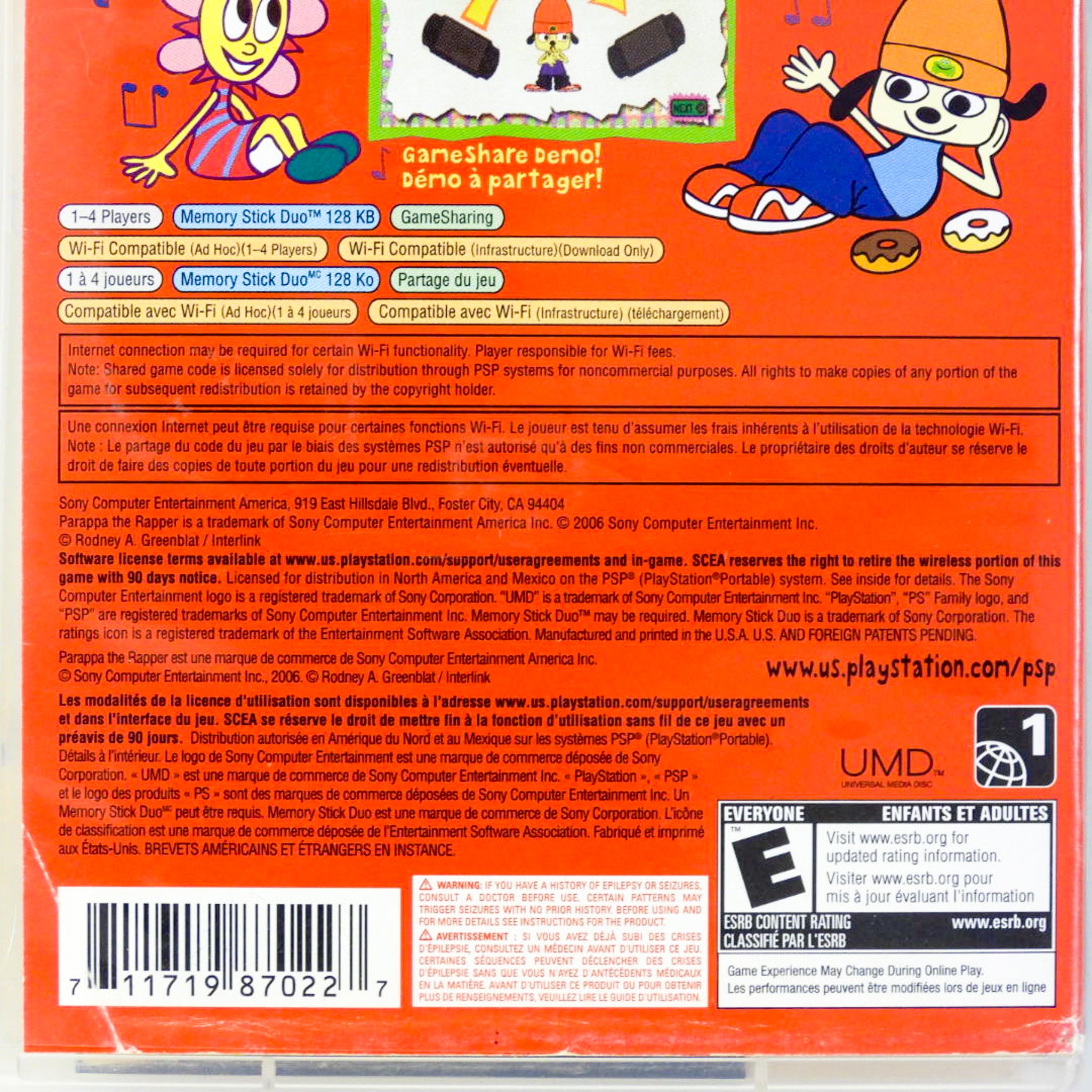 PaRappa the Rapper (Playstation Portable / PSP) – Retro MTL