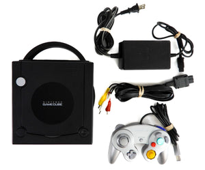 Nintendo GameCube System [DOL-101] Black with 1 Unassorted Controller