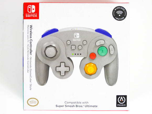 Gray Wireless Gamecube Style Controller [PowerA] (Nintendo Switch)