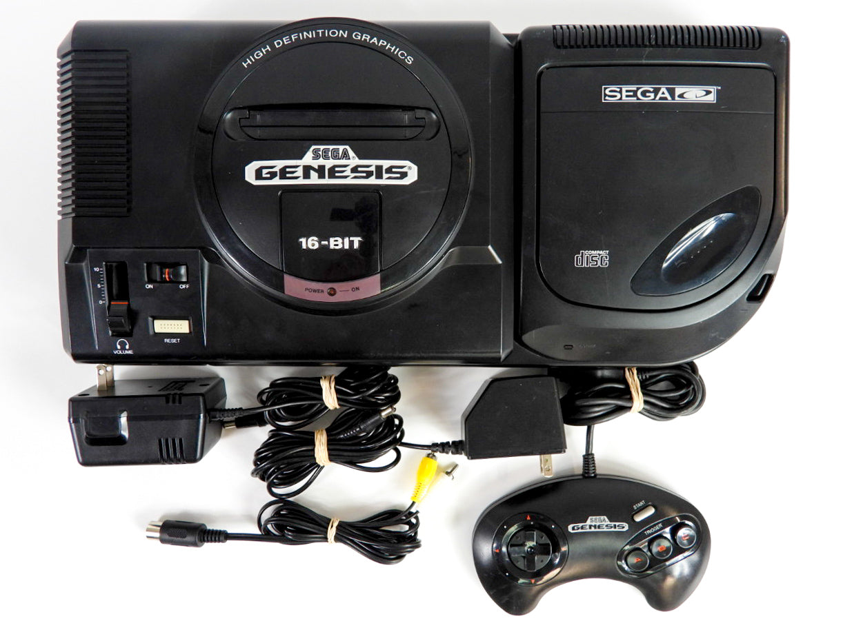 Genesis Console Cd Sega CD Model 2 + Genesis Model 1 System – Retro MTL