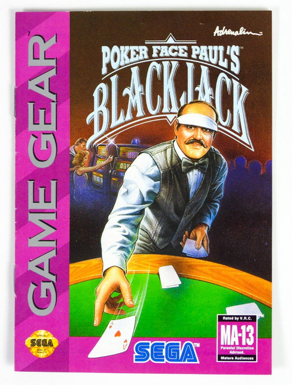 Poker Face Paul's Solitaire [Manual] (Sega Game Gear)