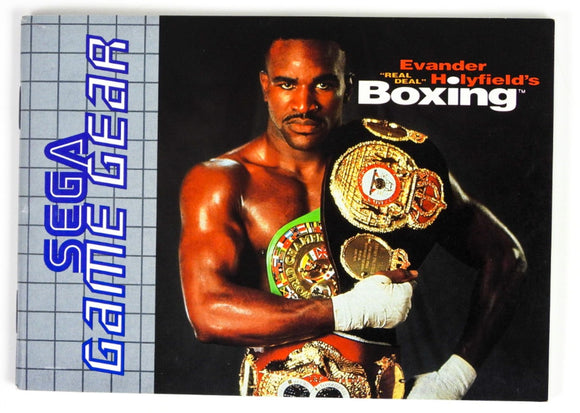 Evander Holyfield's Real Deal Boxing [Manual] (Sega Game Gear)