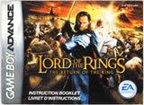 Lord of the Rings Return of the King [Manual] (Game Boy Advance / GBA)