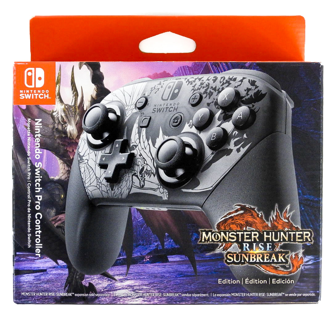 Switch Rise Pro Controller Nintendo Switch Pro Controller [Monster Hunter Rise Sunbreak Edition ...