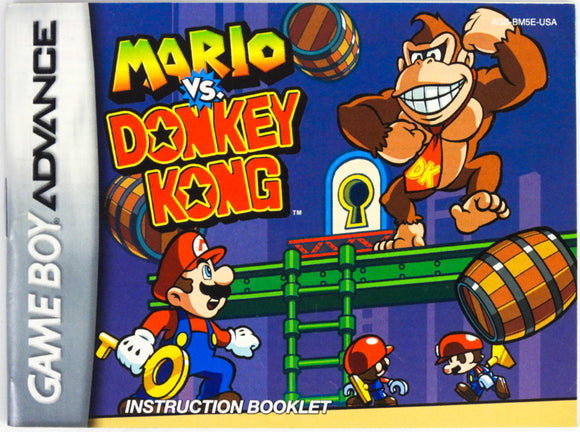 Mario Vs. Donkey Kong [Manual] (Game Boy Advance / GBA)