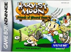 Harvest Moon Friends Mineral Town [Manual] (Nintendo Game Boy Advance / GBA)