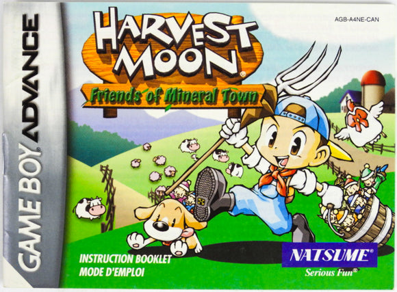 Harvest Moon Friends Mineral Town [Manual] [French Version] (Game Boy Advance / GBA)