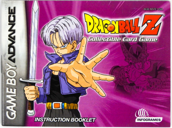 Dragon Ball Z Collectible Card Game [Manual] (Game Boy Advance / GBA)