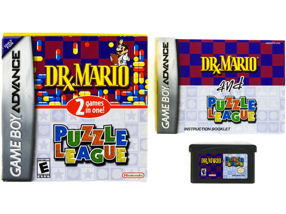 Dr. Mario / Puzzle League (Game Boy Advance / GBA)