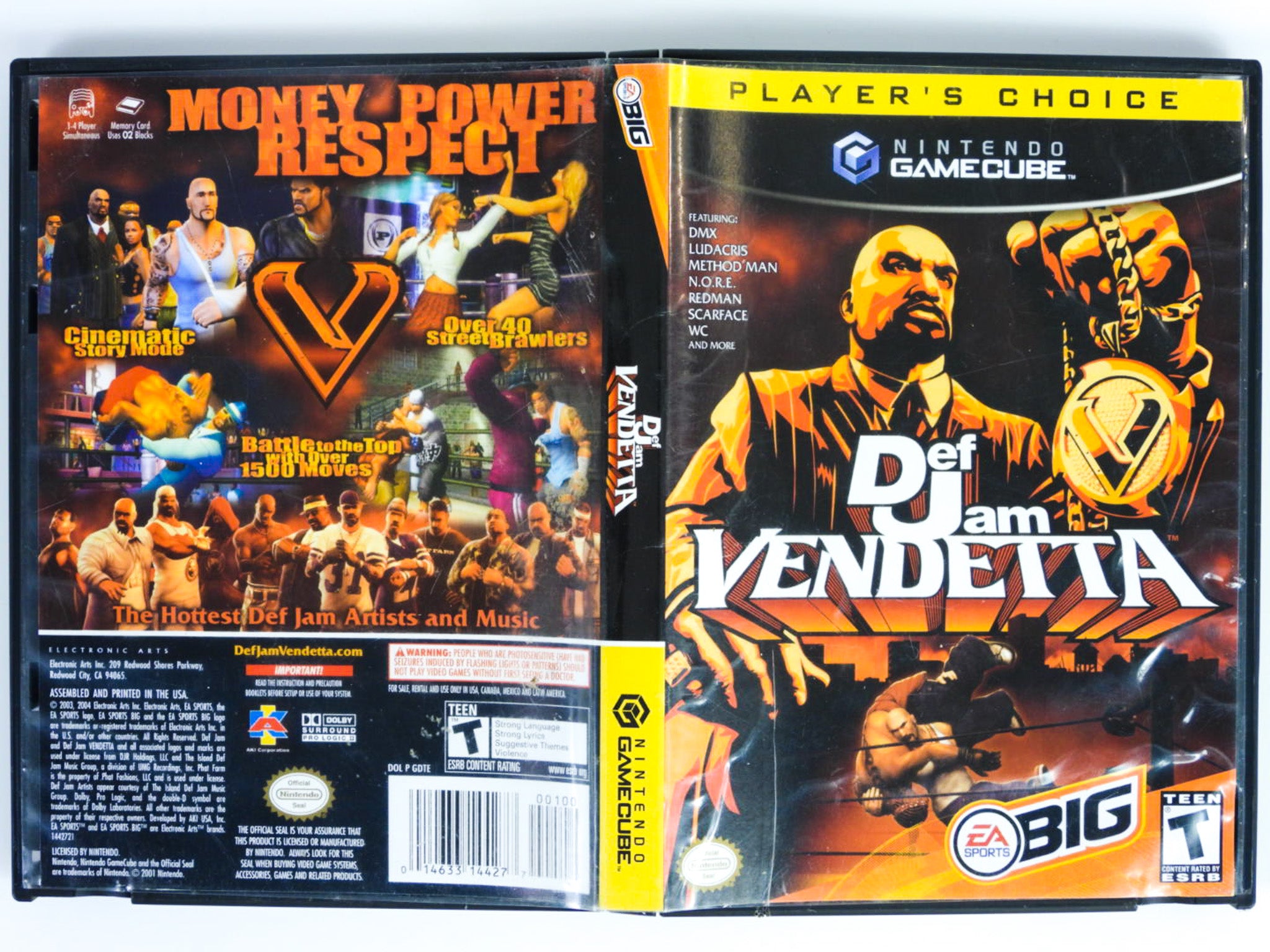 Nintendo GameCube Def Jam Vendetta popular Player's Choice CIB