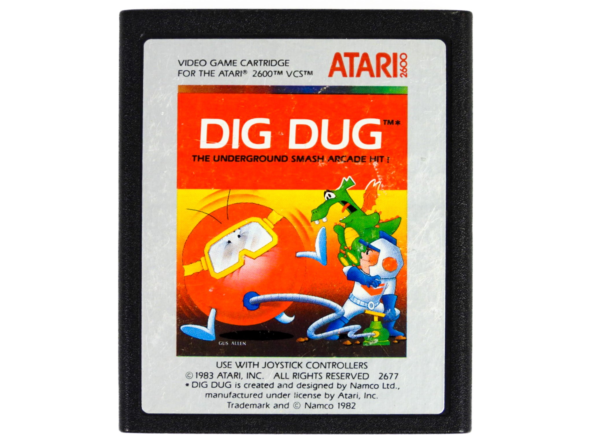 Jeu Atari 2600 Dig Dug - Version PAL Complète En Boîte (N°3119S), état Correct